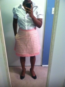 Pink circle skirt